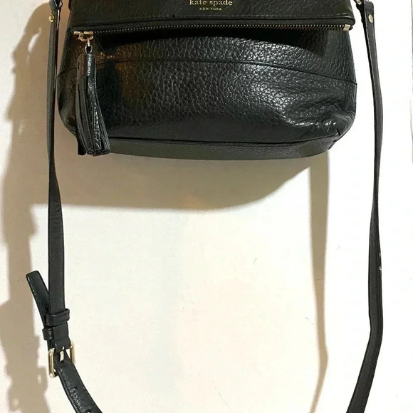Kate spade black pebbled leather satchel handbag - Picture 13 of 15